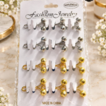 Decorative Pearl & Metallic Draping Branch Hijab Pins (Set of 12)