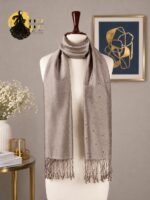 Embellished Silk Viscose Hijab - Image 4