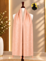 Damask Jacquard Hijab with Tassel Accents - Image 2