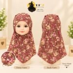 Kids Printed Hijab -Multicolor