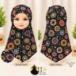 Kids Printed Hijab -Multicolor