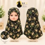 Kids Printed Hijab -Multicolor