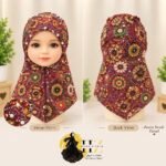 Kids Printed Hijab -Multicolor