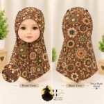 Kids Printed Hijab -Multicolor