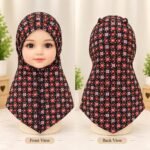 Kids Printed Hijab -Multicolor