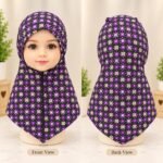 Kids Printed Hijab -Multicolor